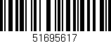 Código de barras (EAN, GTIN, SKU, ISBN): '51695617'