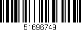 Código de barras (EAN, GTIN, SKU, ISBN): '51696749'