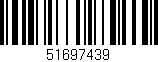 Código de barras (EAN, GTIN, SKU, ISBN): '51697439'