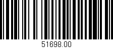 Código de barras (EAN, GTIN, SKU, ISBN): '51698.00'