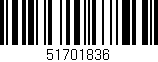 Código de barras (EAN, GTIN, SKU, ISBN): '51701836'