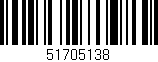 Código de barras (EAN, GTIN, SKU, ISBN): '51705138'