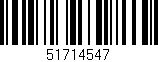 Código de barras (EAN, GTIN, SKU, ISBN): '51714547'
