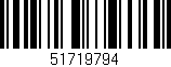 Código de barras (EAN, GTIN, SKU, ISBN): '51719794'