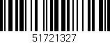 Código de barras (EAN, GTIN, SKU, ISBN): '51721327'