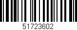 Código de barras (EAN, GTIN, SKU, ISBN): '51723602'