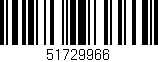 Código de barras (EAN, GTIN, SKU, ISBN): '51729966'