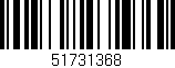 Código de barras (EAN, GTIN, SKU, ISBN): '51731368'