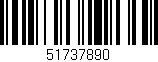 Código de barras (EAN, GTIN, SKU, ISBN): '51737890'