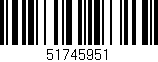 Código de barras (EAN, GTIN, SKU, ISBN): '51745951'