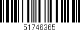 Código de barras (EAN, GTIN, SKU, ISBN): '51746365'
