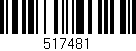 Código de barras (EAN, GTIN, SKU, ISBN): '517481'