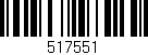 Código de barras (EAN, GTIN, SKU, ISBN): '517551'