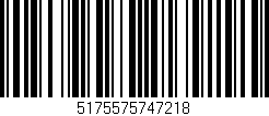 Código de barras (EAN, GTIN, SKU, ISBN): '5175575747218'