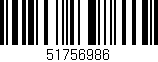 Código de barras (EAN, GTIN, SKU, ISBN): '51756986'
