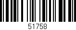 Código de barras (EAN, GTIN, SKU, ISBN): '51758'