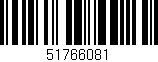 Código de barras (EAN, GTIN, SKU, ISBN): '51766081'