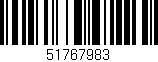 Código de barras (EAN, GTIN, SKU, ISBN): '51767983'