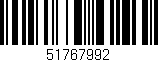 Código de barras (EAN, GTIN, SKU, ISBN): '51767992'