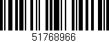 Código de barras (EAN, GTIN, SKU, ISBN): '51768966'