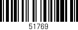 Código de barras (EAN, GTIN, SKU, ISBN): '51769'