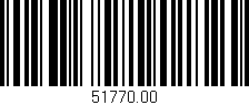 Código de barras (EAN, GTIN, SKU, ISBN): '51770.00'