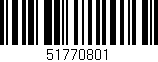 Código de barras (EAN, GTIN, SKU, ISBN): '51770801'
