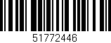 Código de barras (EAN, GTIN, SKU, ISBN): '51772446'