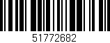 Código de barras (EAN, GTIN, SKU, ISBN): '51772682'