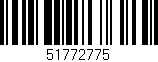 Código de barras (EAN, GTIN, SKU, ISBN): '51772775'