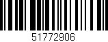 Código de barras (EAN, GTIN, SKU, ISBN): '51772906'