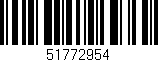 Código de barras (EAN, GTIN, SKU, ISBN): '51772954'