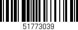 Código de barras (EAN, GTIN, SKU, ISBN): '51773039'