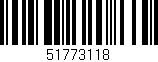 Código de barras (EAN, GTIN, SKU, ISBN): '51773118'