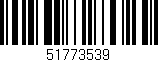 Código de barras (EAN, GTIN, SKU, ISBN): '51773539'