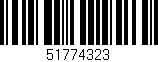 Código de barras (EAN, GTIN, SKU, ISBN): '51774323'
