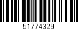 Código de barras (EAN, GTIN, SKU, ISBN): '51774329'
