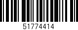 Código de barras (EAN, GTIN, SKU, ISBN): '51774414'