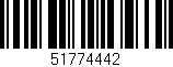 Código de barras (EAN, GTIN, SKU, ISBN): '51774442'