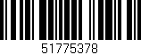 Código de barras (EAN, GTIN, SKU, ISBN): '51775378'