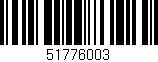 Código de barras (EAN, GTIN, SKU, ISBN): '51776003'