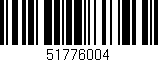 Código de barras (EAN, GTIN, SKU, ISBN): '51776004'