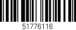 Código de barras (EAN, GTIN, SKU, ISBN): '51776116'