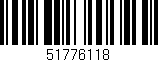 Código de barras (EAN, GTIN, SKU, ISBN): '51776118'