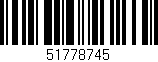 Código de barras (EAN, GTIN, SKU, ISBN): '51778745'