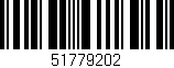 Código de barras (EAN, GTIN, SKU, ISBN): '51779202'