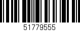 Código de barras (EAN, GTIN, SKU, ISBN): '51779555'