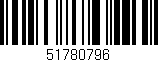 Código de barras (EAN, GTIN, SKU, ISBN): '51780796'