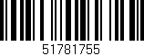 Código de barras (EAN, GTIN, SKU, ISBN): '51781755'