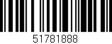 Código de barras (EAN, GTIN, SKU, ISBN): '51781888'